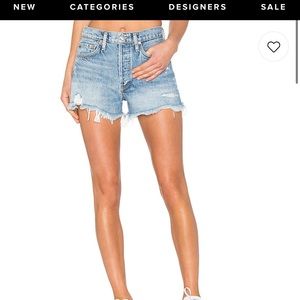 Agolde jean shorts from revolve